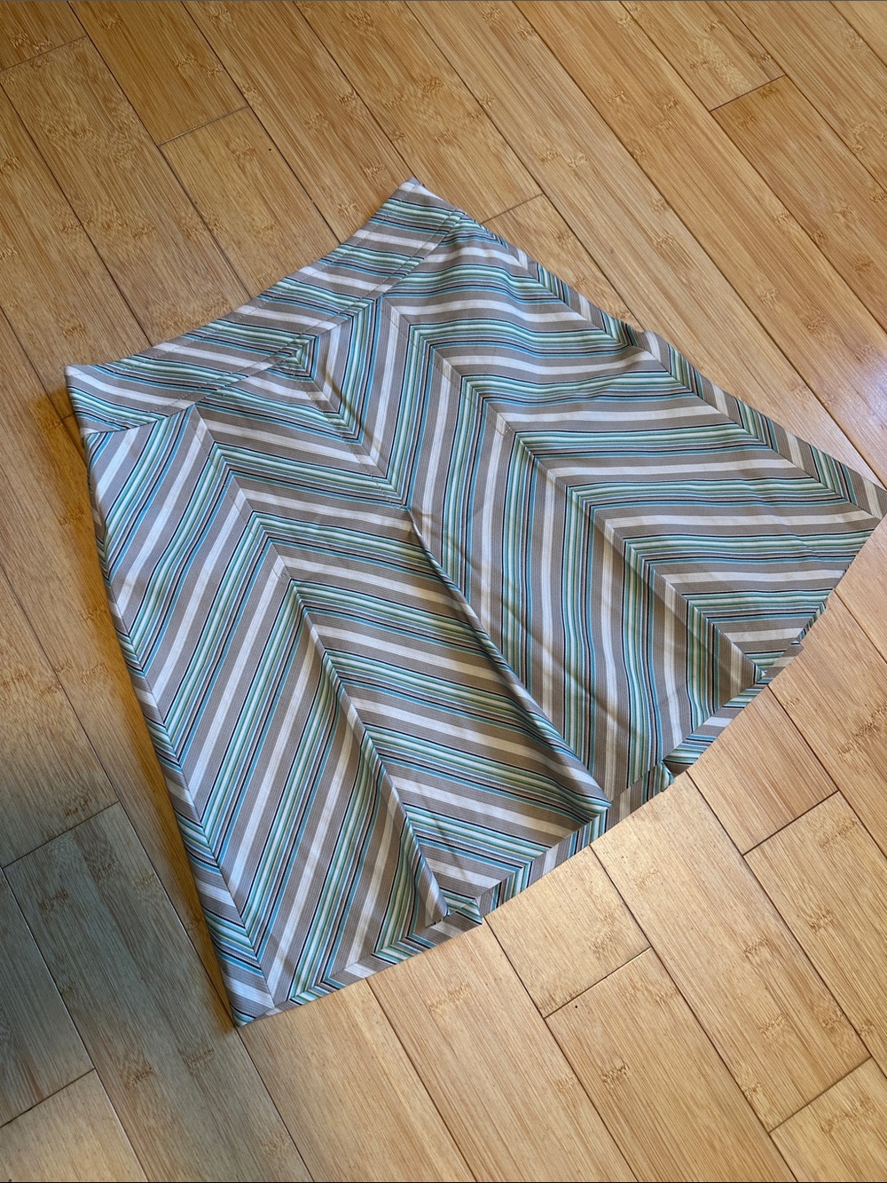 Ann Taylor Loft skirt size 2 a-line multi color striped side zipper
